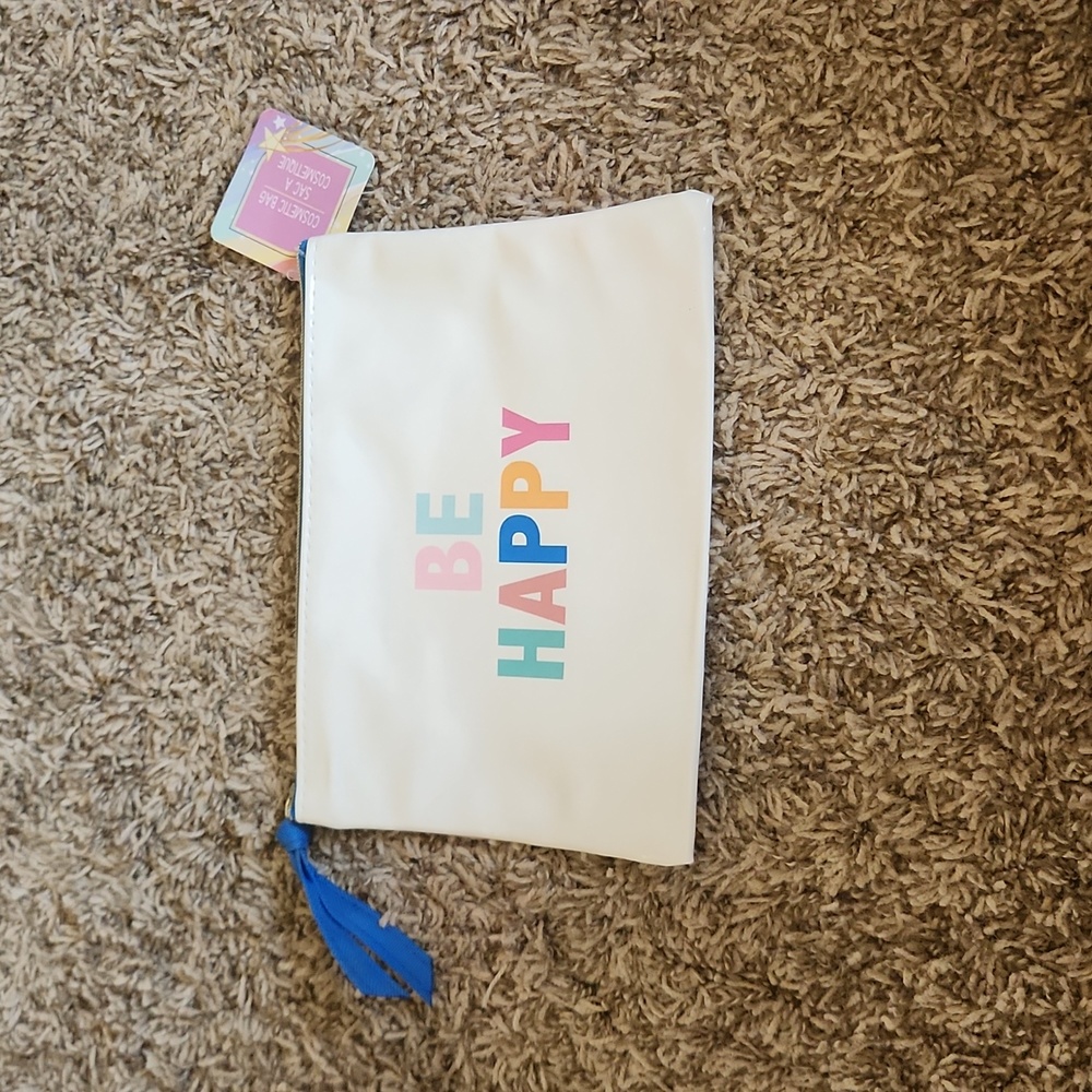 Be Happy Zipper Pouch